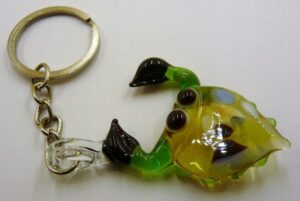 Brelok Figurka szklana Krab Brązowy FS średnia