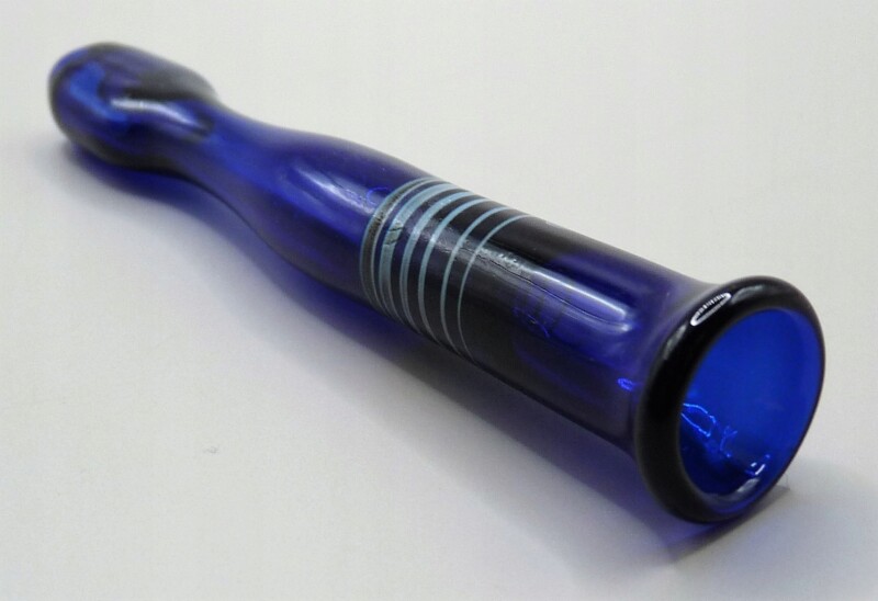 Artystyczna Lufka szklana Niebieska SR Rękodzieło Lufki szklane Ø 13mm 13C